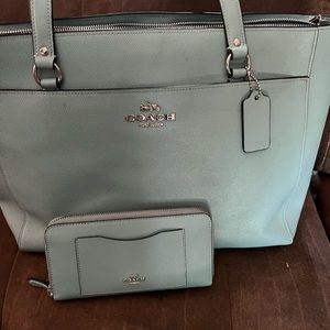 Coach purse and wallet set